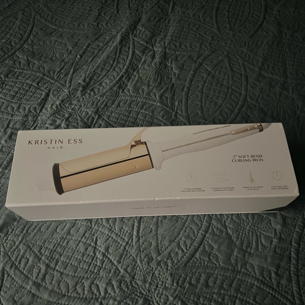 Brand New! Never Used Kristin Ess 2” Curling Iron!